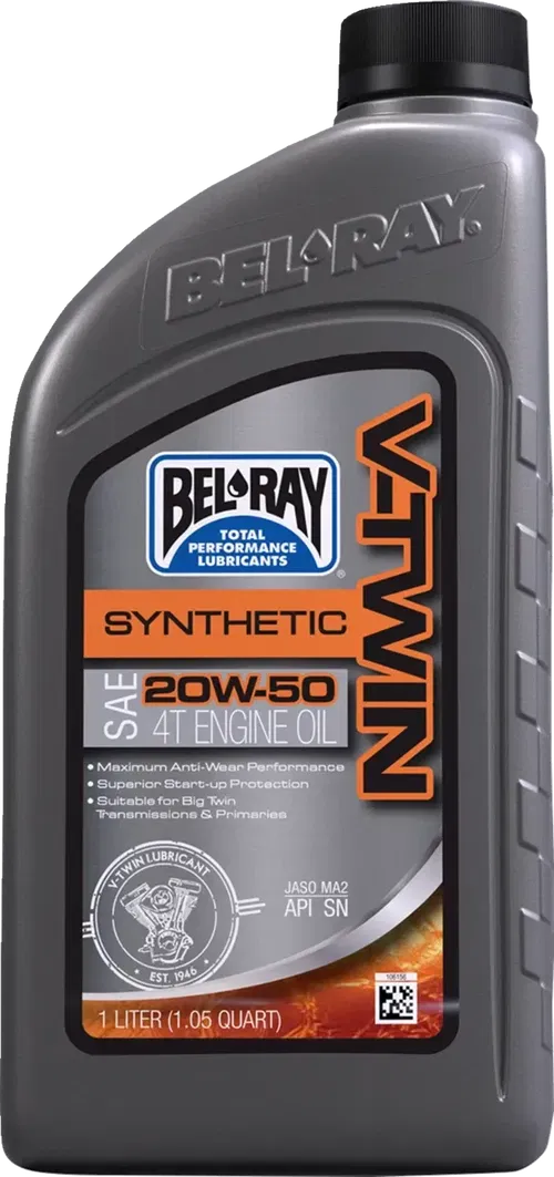 BEL-RAY Fits V-Twin Synthetic Oil - 20W-50 - 1L 303133150160