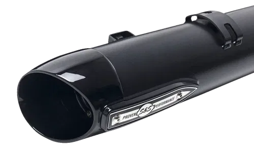 S&amp;S CYCLE 4" Broadhead Slip-On Mufflers - Slash Cut - Black Fits 550-1075