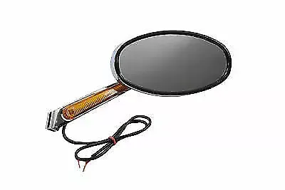 Round Mirror Die Cast with Lighted Stem for Harley Davidson by V-Twin