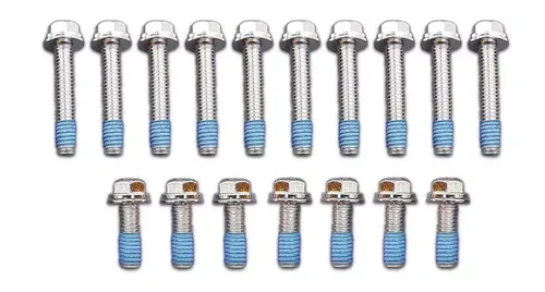 Rocker Box Screw Kit Chrome fits Harley Davidson 37-0043
