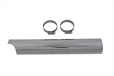 Chrome 14  Lower Y Exhaust Heat Shield for Harley Davidson motorcycles by V-Twin