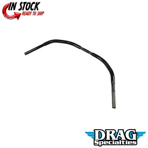 Drag Specialties Gloss Black Beach Bars 1-1/4" Handlebars for Harley TBW