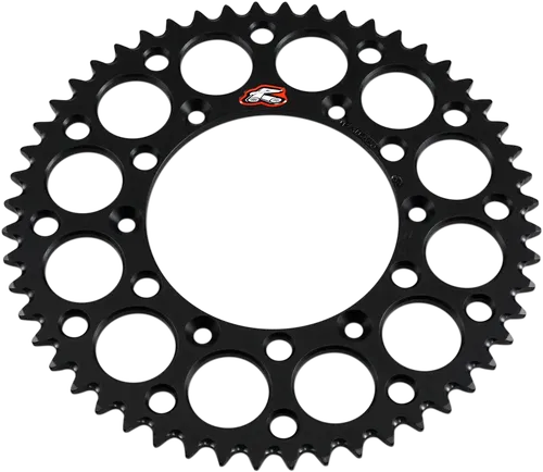 RENTHAL Rear Sprocket - Aluminum - 52 Tooth - Black - Fits Suzuki