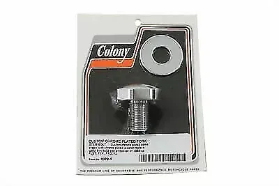 Fork Triple Tree Stem Nut Domed Chrome for Harley Davidson by V-Twin