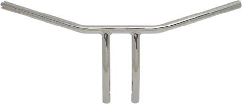 DRAG SPECIALTIES 1" T-Bar - Dimpled - Curved - Fits 8" - Chrome 0601-4227