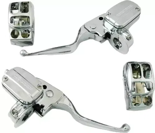 HARDDRIVE Handlebar Hydraulic Clutch Style Controls  Chrome  820-55019