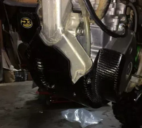 P3 Carbon Fiber Skid Plate For Kawasaki KX 250 F 09-16