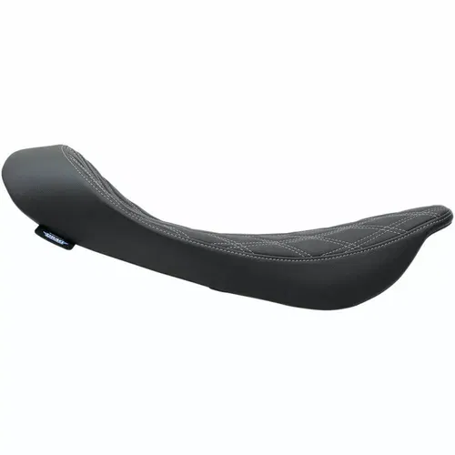 Silver Double Diamond Low Profile Solo Seat 1997-07 Harley FLHR / FLHX