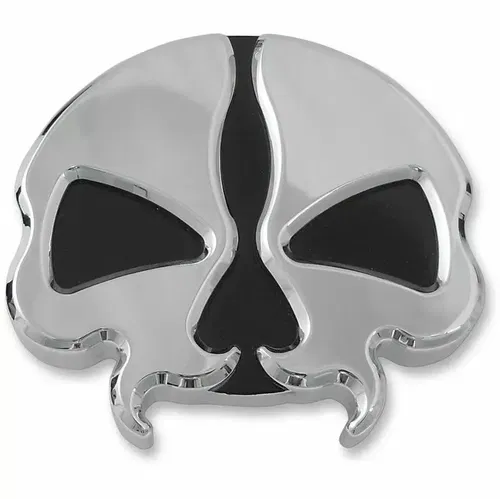Drag Specialties Chrome Dummy Split Skull Gas Cap for 1996-2018 Harley
