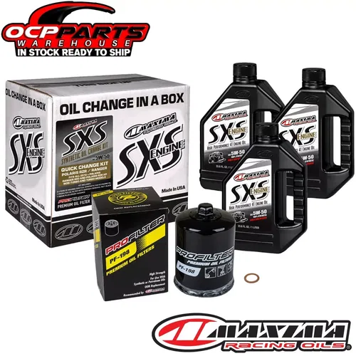 MAXIMA QUICK 5W-50 OIL CHANGE KIT RZR TURBO XP 1000 RS1 RANGER 900 1000