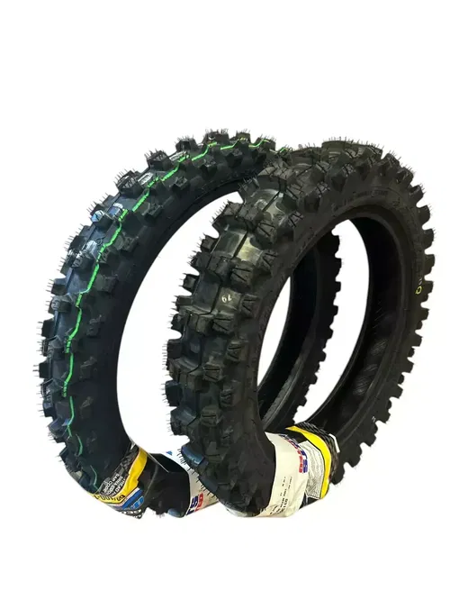 DUNLOP TIRE SET FRONT / REAR MX34 60/100-14 80/100-12 CRF110 KLX110 TTR110