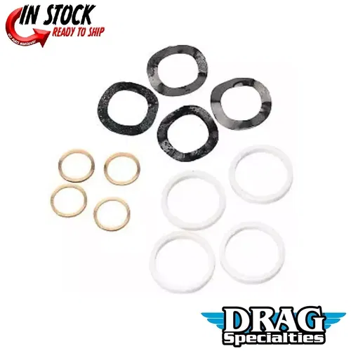 DRAG SPECIALTIES 0927-0004 Rocker Shaft Adjuster Kit- Big Twin 66-84 Shovelhead