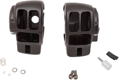DRAG SPECIALTIES Handlebar Switch Housing Kit - Radio - Matte Black 07-0530ABMB