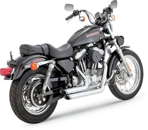 VANCE &amp; HINES Shortshots Staggered Exhaust System - Chrome 17223