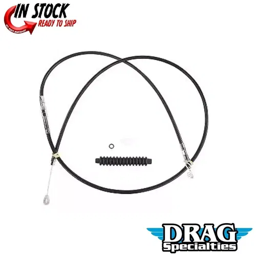 Drag Specialties 0652-2371 High-Efficiency Black Vinyl Clutch Cable
