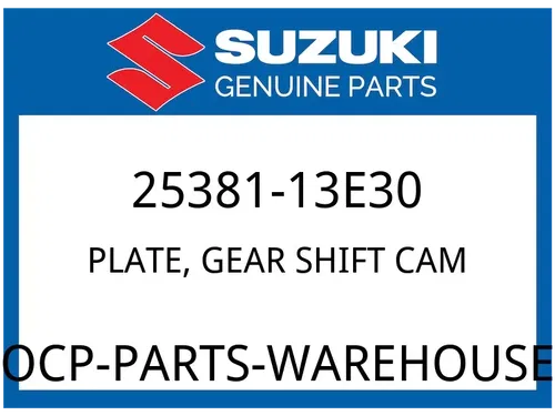 Suzuki OEM Part 25381-13E30 PLATE,GEAR SHIFT CAM
