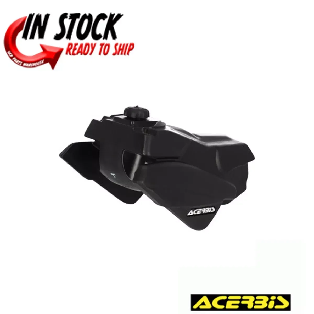 ACERBIS FUEL GAS TANK 2.8 GALLON  BLACK YAMAHA 2023-2024 YZ450F 2024 YZ250F