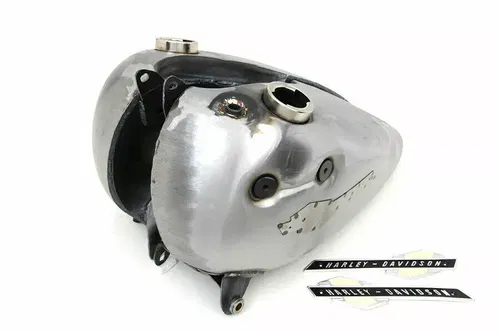 Bobbed 3.5 Gallon Gas Tank Set for Harley Davidson by V-Twin