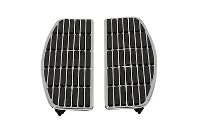 Footboard Mat Set Chrome for Harley Davidson by V-Twin