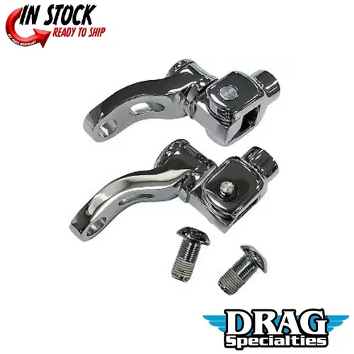 DRAG SPECIALTIES 1620-2476 Chrome Adjustable Passenger Peg Mount Kit