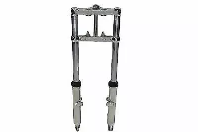 V-Twin Fork Assembly with Polished Sliders 2" Over Sto 24-1515