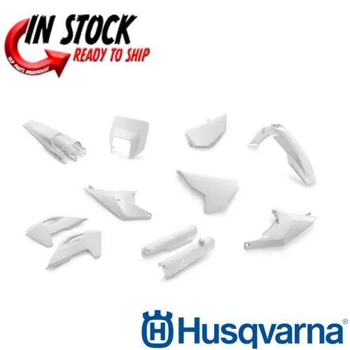 HUSQVARNA FENDER PLASTIC KIT WHITE 2024 TE 150 250 300 / FE 250 350 450 501 OEM