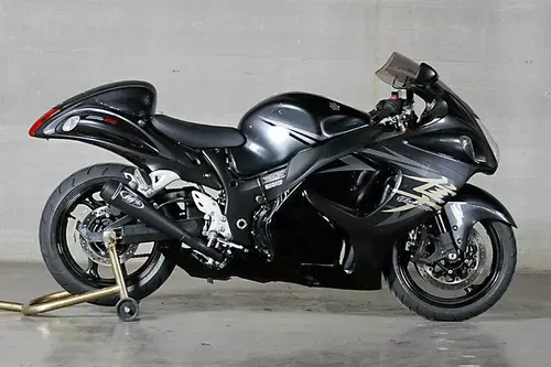 NEW SUZUKI HAYABUSA 2008-2020 M4 EXHAUST SLIP ON RETRO DRAG TWIN MUFFLERS