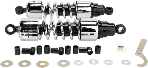 PROGRESSIVE SUSPENSION Shocks - Fits 412 Cruiser Series - Chrome - 13" -