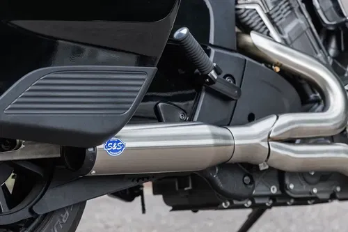 S&amp;S CYCLE Fits 2-into-1 Qualifier Exhaust System - 50-State - Brushed -