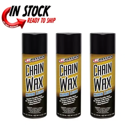 Maxima Racing Oil Motorcycle Chain Wax/Lube | 5.5 oz | 74908-N 3 PACK
