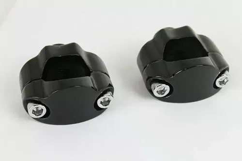 1-1/4" Riser Kit Black for Harley Davidson by V-Twin Night Train Softail