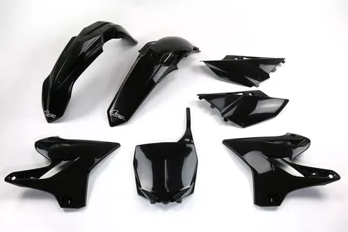 UFO Black Plastic Kit for Yamaha: YZ125 (2015-2021), YZ250 (2015-2021)