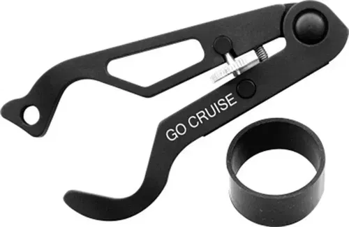 Go Cruise 2 Universal Motorcycle Throttle Lock Cruise Control Black Aluminum
