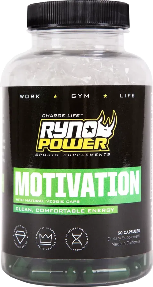 RYNO POWER Motivation Capsules - Fits 60 Ct. Bottle MOT882