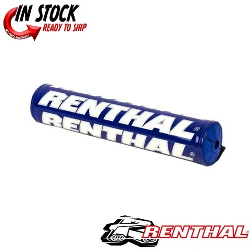 Renthal SX Bar Pad BLUE WITH BLUE FOAM- 10" Crossbar Pad High Density P322