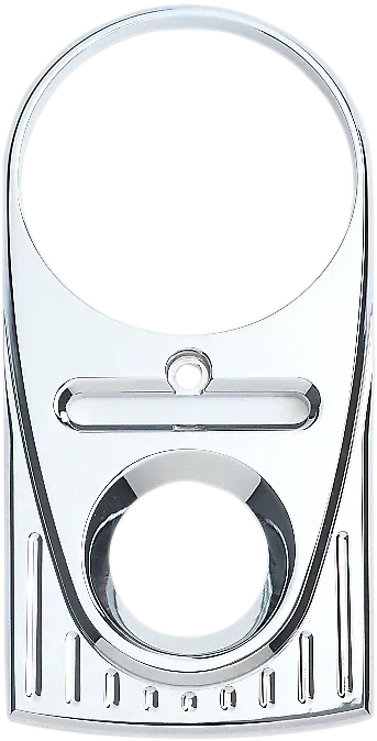 JOKER MACHINE Tear Drop Upper Dash Cover - Ball-Milled - Chrome 04-21BM