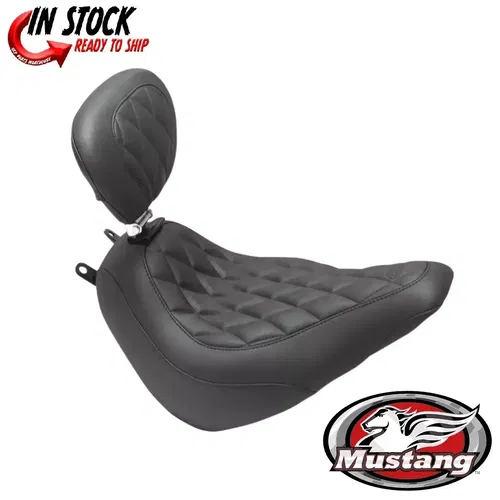 Mustang Wide Tripper Solo Front Seat FLDE/FLHC Softail Deluxe & Heritage 18-21