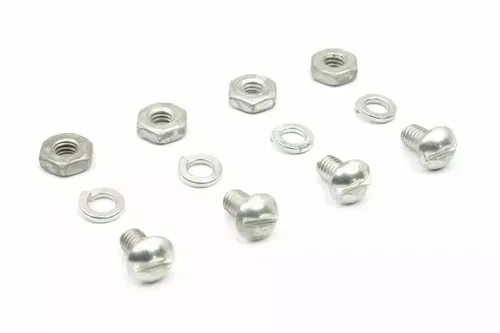 Cadmium Speedometer Mount Kit Bolt Set for Harley Davidson by V-Twin