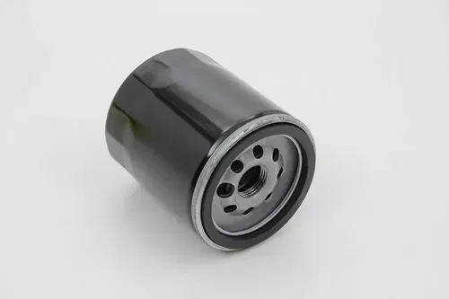 Black Medium Spin On Oil Filter for Harley Davidson by V-Twin