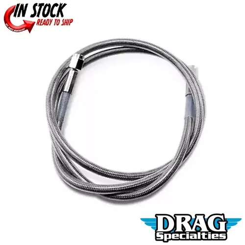 DRAG SPECIALTIES DS098846 Universal Brake Line - Clear-Coated 46"