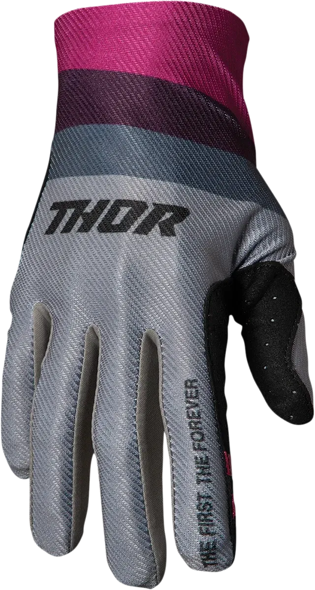 THOR Assist React Gloves - Gray/Purple - XS 3360-0062