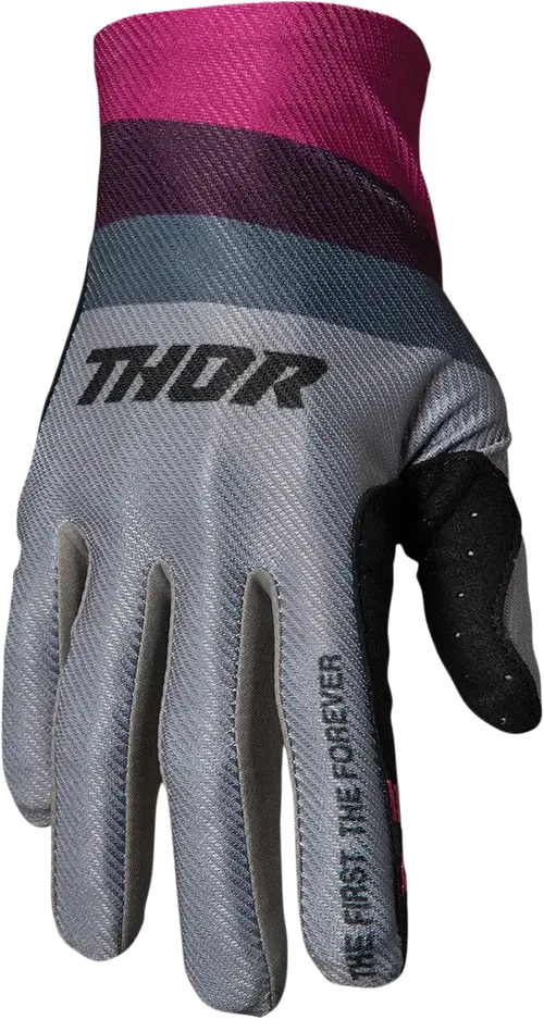 THOR Assist React Gloves - Gray/Purple - XS 3360-0062