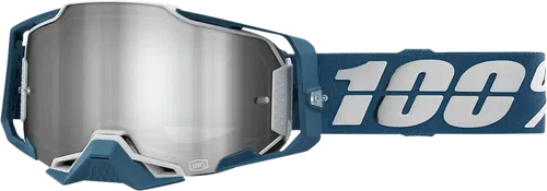 100% Armega Goggle - Albar - Flash Silver Mirror Lens 50005-00005