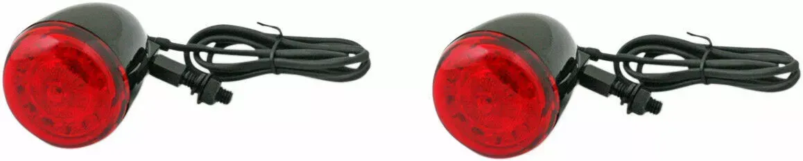 Custom Dynamics Gloss Black ProBeam Red Universal Turn Signal Kit 2020-1737