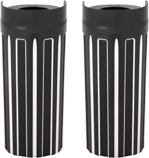 ARLEN NESS Fork Boot Covers - Fits +2" - Chrome - 10-Gauge - FLHT 20-058