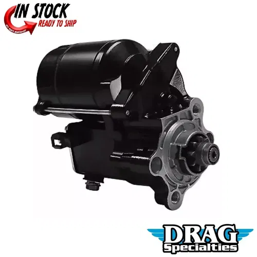 Drag Specialties Black 1.4 kW High-Performance Starter Motor for 81-23 Sportster