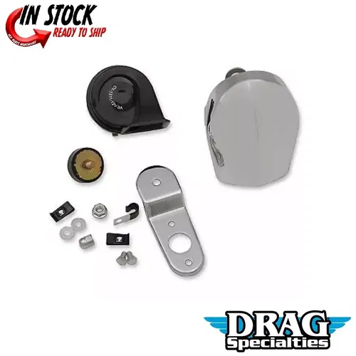 Drag Specialties 2107-0245 Chrome Electric Horn Kit for Harley 91-23
