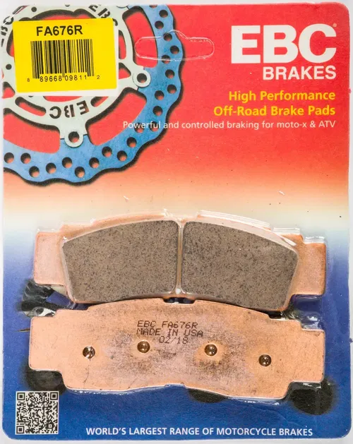 EBC R Series Long Life Sintered Brake Pads FA676R Front
