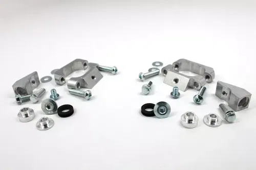 Works Connection Aluminum Radiator Braces 2016 Kawasaki KX450F Black 18-B299