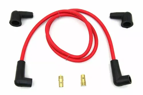 Red Spark Plug Wire Set for Harley Davidson by V-Twin